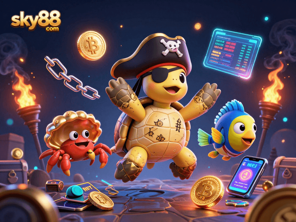 Engage in thrilling gameplay at sky88 com with a pirate-themed casino adventure featuring vibrant 3D graphics.