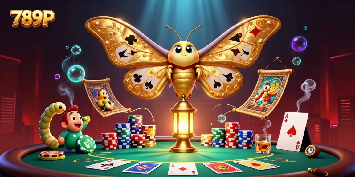 Experience thrilling moments at 789P with captivating card-themed casino artwork.