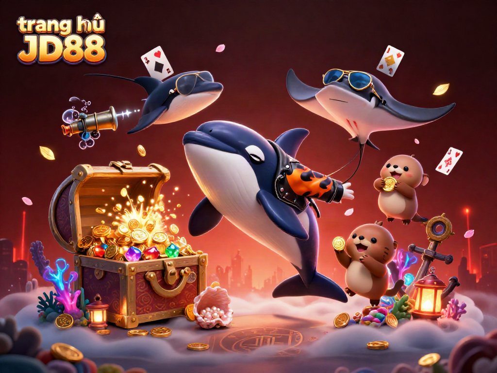 Experience the lively gaming atmosphere at trang chủ JD88 with dynamic characters and exciting elements.