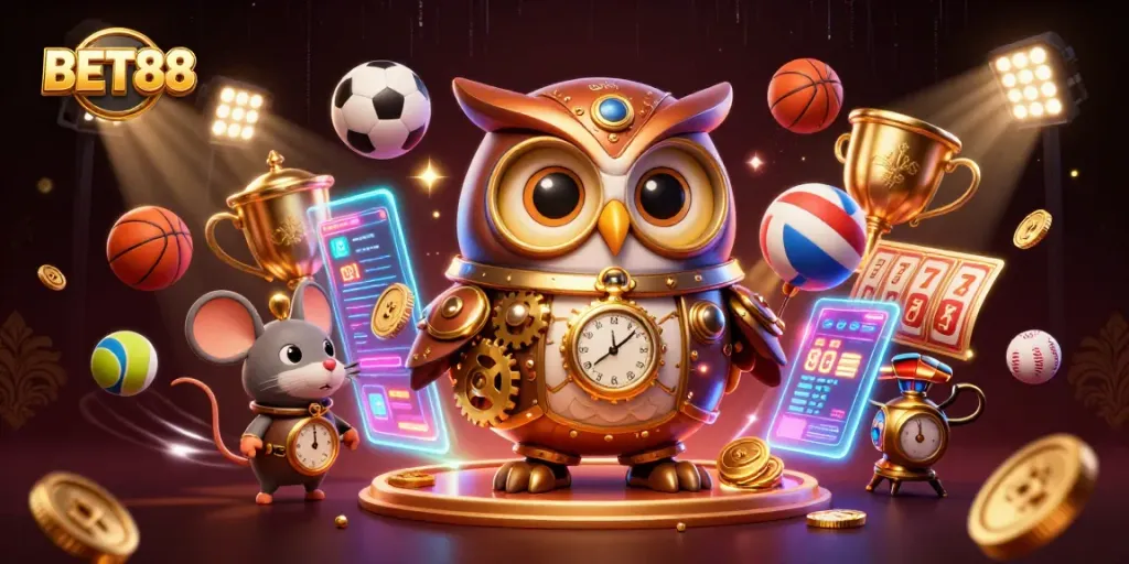 BET88, tham gia cá cược thể thao hấp dẫn với những yếu tố casino hoành tráng.