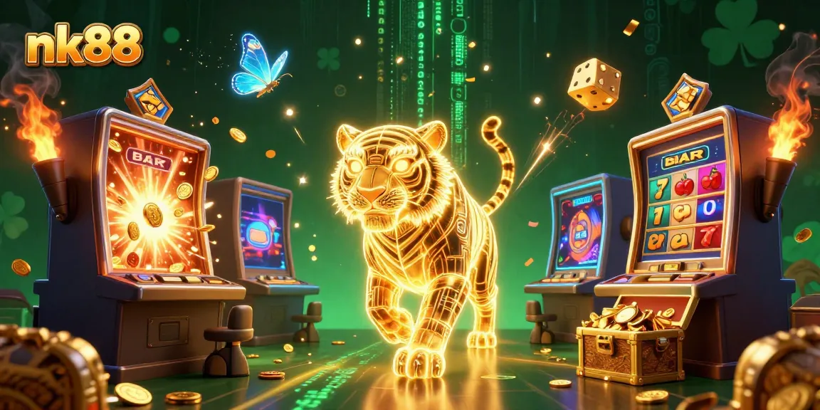 Experience thrilling gameplay at nk88 with vibrant characters and exciting casino elements.