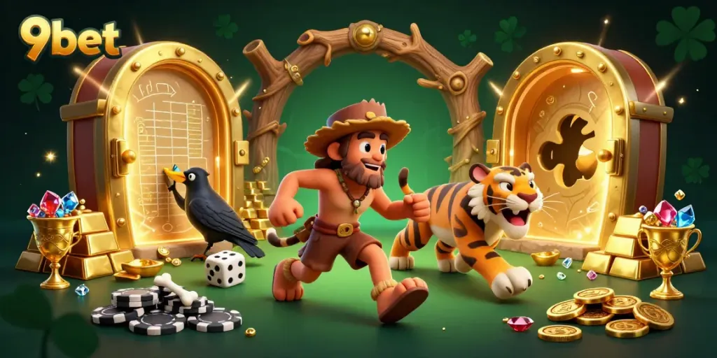 Experience big wins at 9bet's prehistoric casino with vibrant treasures and engaging gameplay.