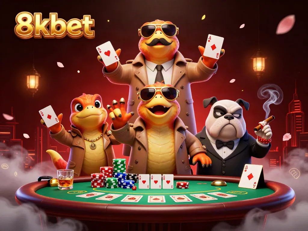 Engaging scene of three raptors in a trench coat attempting entry to a VIP casino, highlighting 8xbet gaming atmosphere.