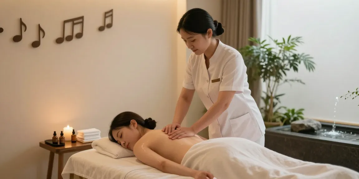 화성출장마사지 session in a soothing spa environment with tranquil ambiance.
