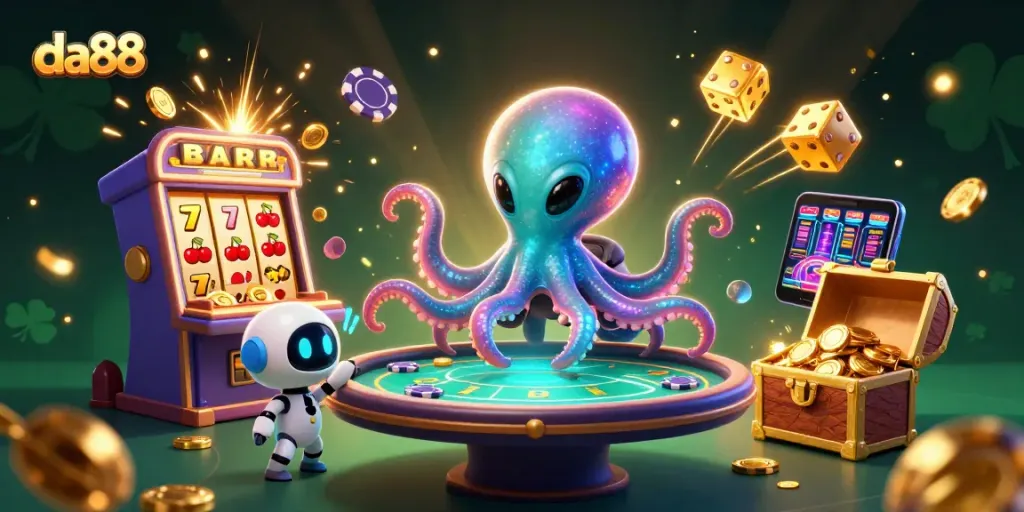 Experience thrilling poker with da88 in a vibrant casino scene filled with excitement!