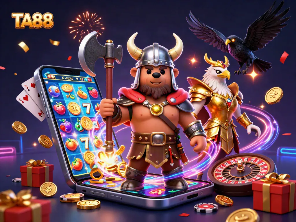 Engage with TA88's thrilling online casino experience through dynamic gaming and vibrant visuals.