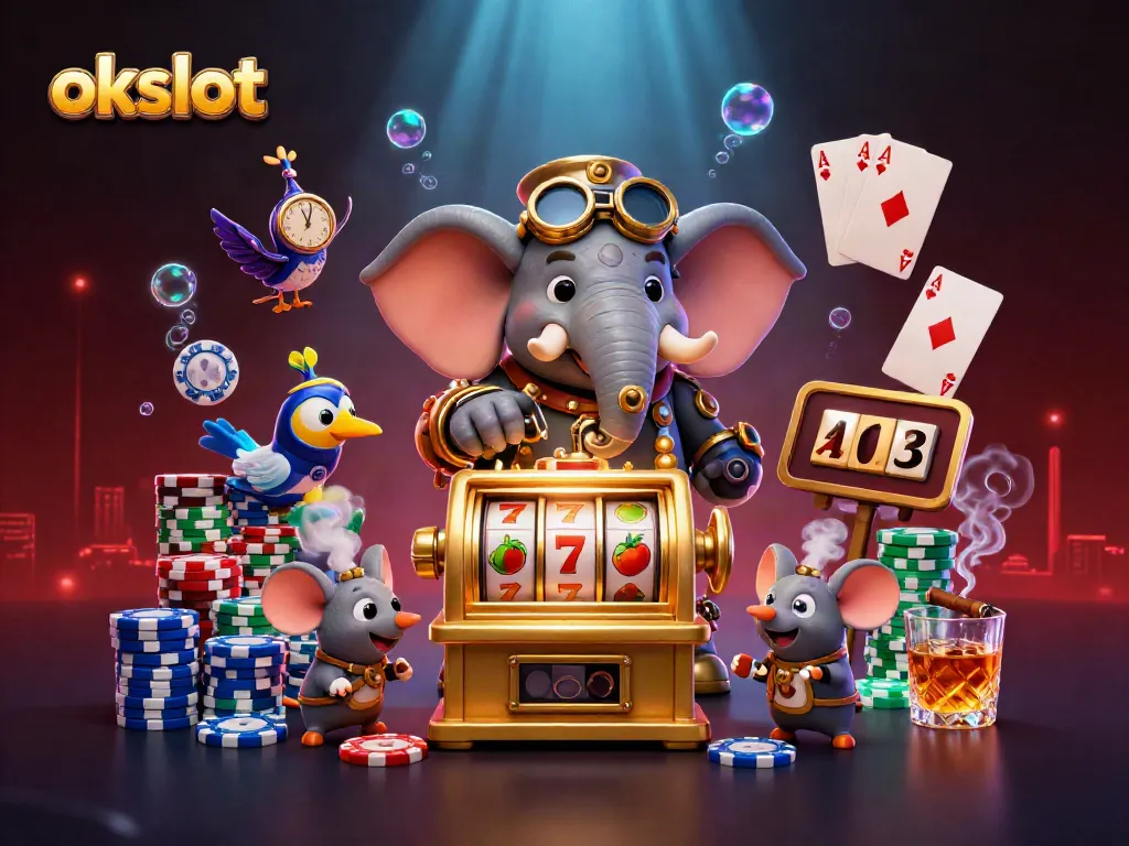 การเล่นสล็อตกับ okslot ที่มาพร้อมวิศวกรช้างสตรีมพังค์และบรรยากาศคาสิโนสุดชิค