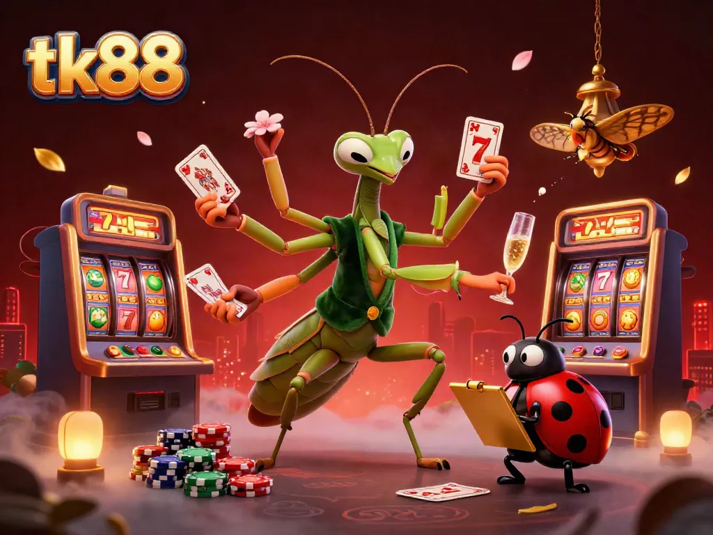 Experience the vibrant gaming action at tk88 with dynamic scenes of exciting slot games.