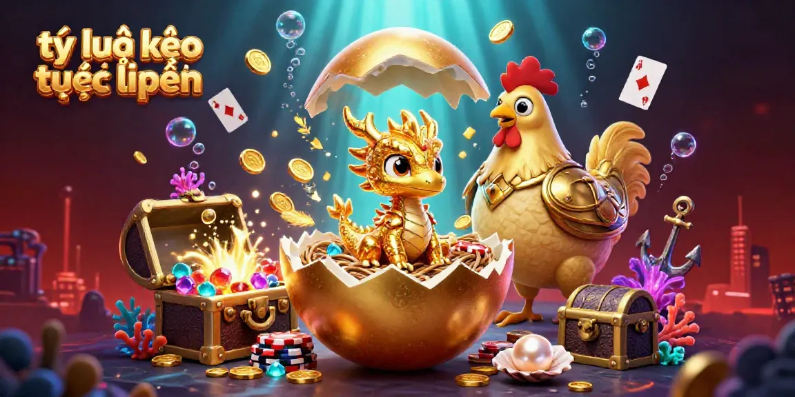 Experience dynamic betting excitement with tỷ lệ kèo trực tuyến showcased in a colorful 3D scene full of casino elements.