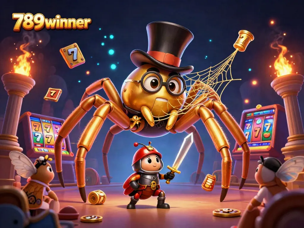 Experience thrilling gaming with 789winner's vibrant scene of winning slots and competitive characters.