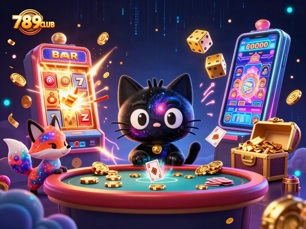 Engage with the cosmic charm at 789CLUB, where vibrant 3D characters bring casino gaming to life!