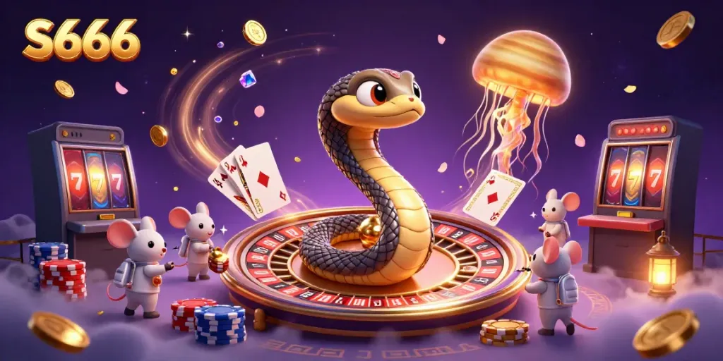 Win big at S666 with an enchanting casino universe featuring vibrant characters and elements.