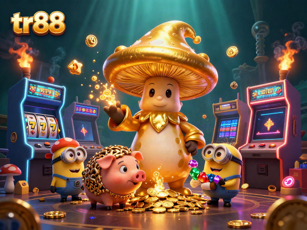 Explore the thrilling world of tr88 with a magical display of casino games and treasures.