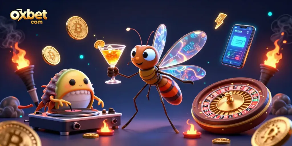 Experience thrilling gameplay with oxbet com featuring dynamic casino characters and vibrant crypto elements.