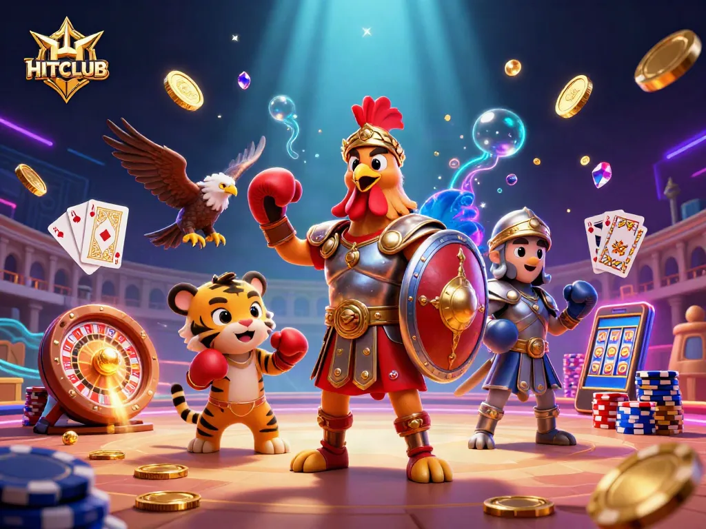Win big with HITCLUB's exciting games in a vibrant, immersive casino environment.
