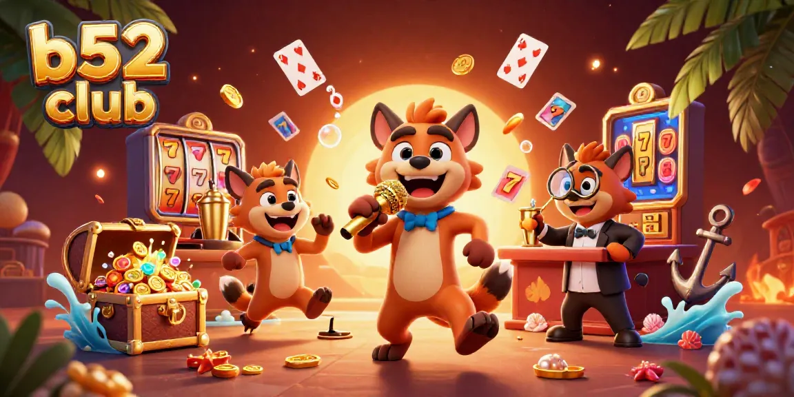 Join the excitement at b52 club with vibrant casino characters and engaging gameplay elements.